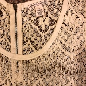 White lace top size small